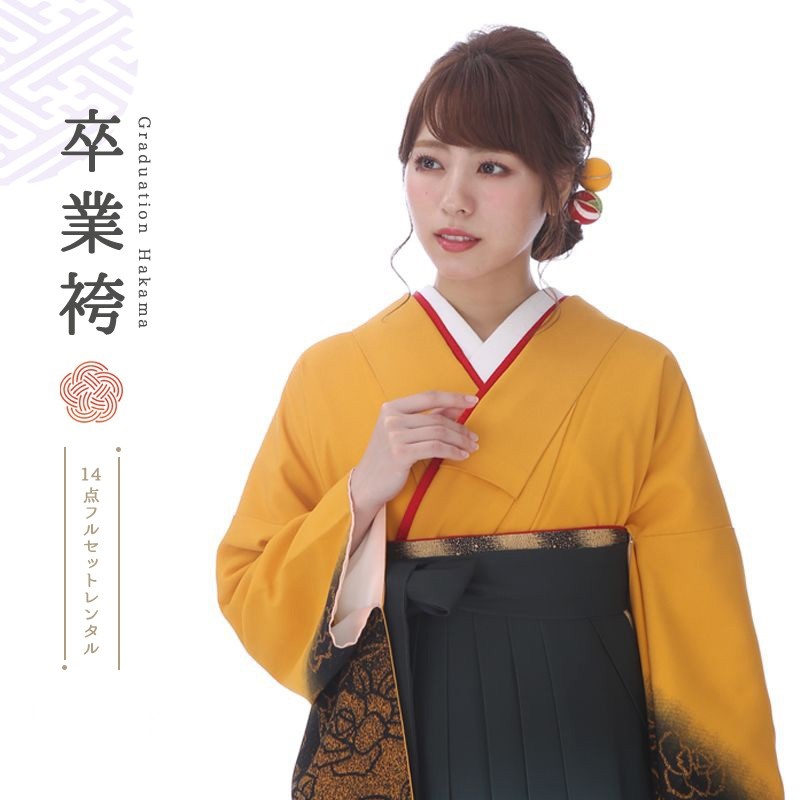 袴を着たモデル画像