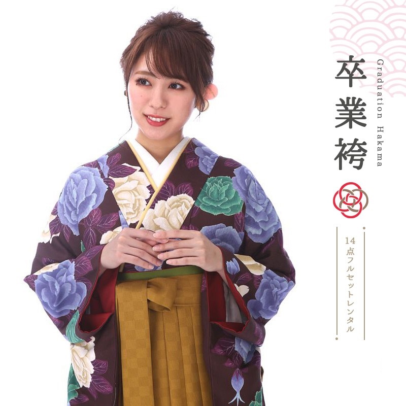 袴を着たモデル画像