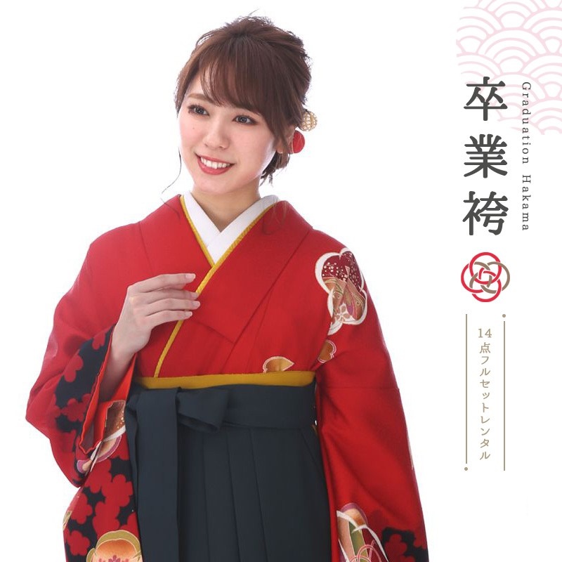 袴を着たモデル画像