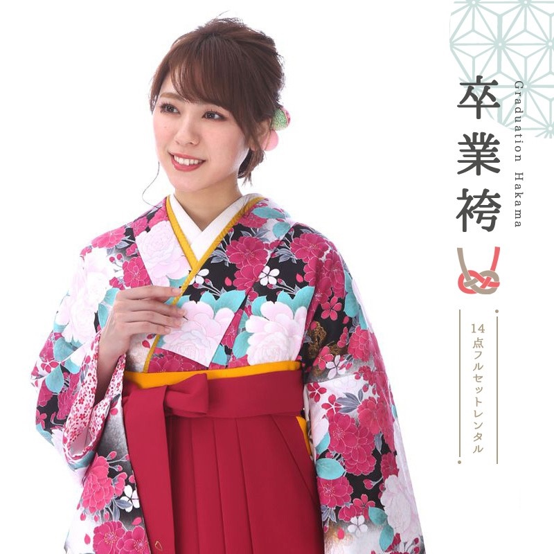 袴を着たモデル画像