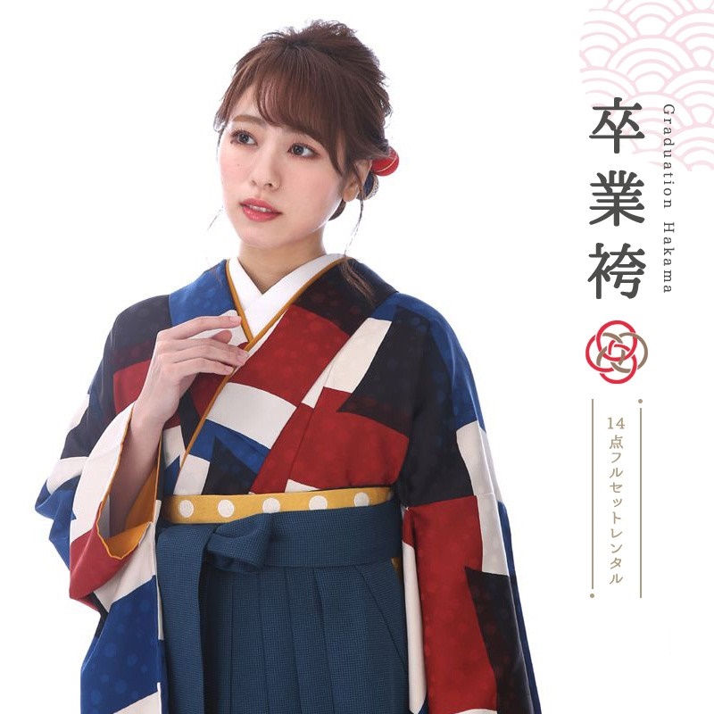 袴を着たモデル画像