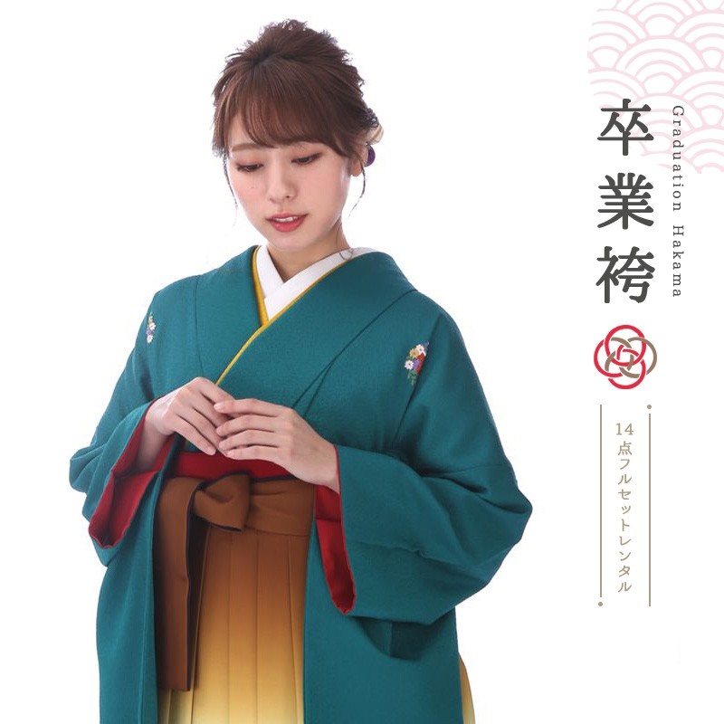 袴を着たモデル画像