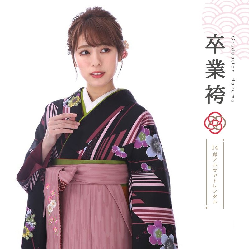 袴を着たモデル画像