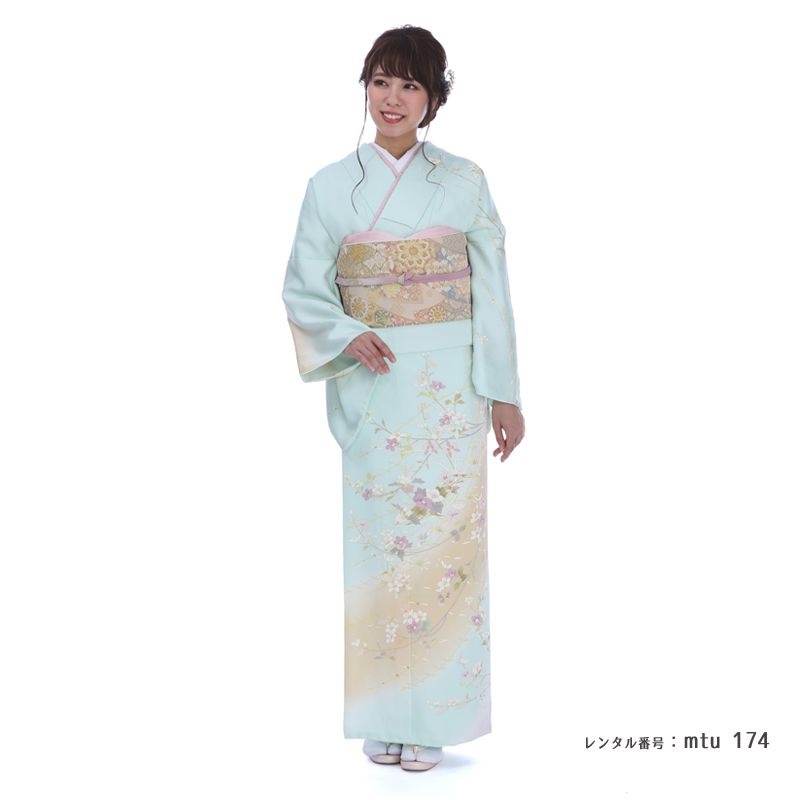訪問着を着たモデル画像