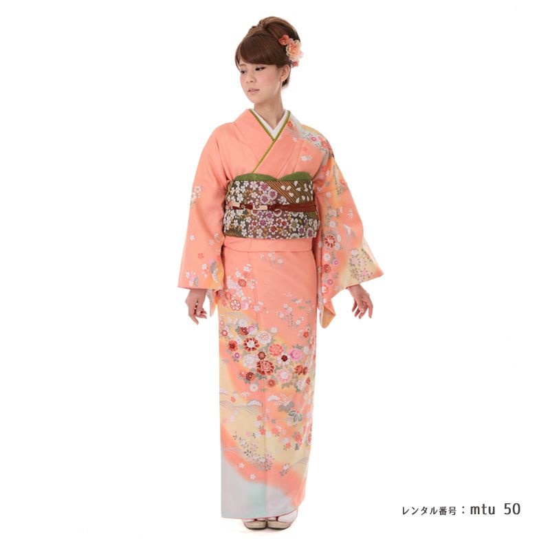 訪問着を着たモデル画像